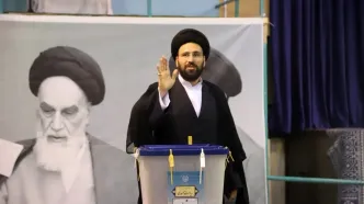 سید علی خمینی در انتخابات شرکت کرد