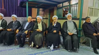 گردهمایی روحانیون حامی مسعود پزشکیان در حسینیه جماران برگزار شد