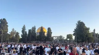 اقامه نماز عید قربان در مسجدالاقصی با حضور ۴۰ هزار فلسطینی