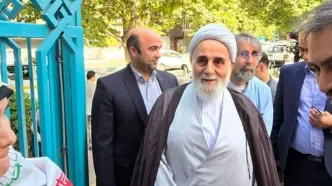 ناطق نوری در حسینیه ارشاد رای داد+ فیلم