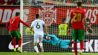 ویدیو: گل دوم پرتغال به ایرلند توسط کریستیانو رونالدو