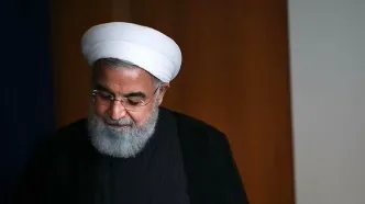 تصویر  حسن روحانی رأی خود را به صندوق انداخت