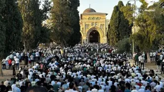 اقامه نماز عید قربان در مسجدالاقصی با حضور ۴۰ هزار فلسطینی