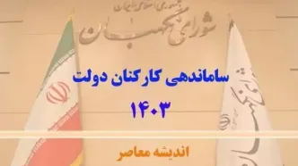 آخرین وضعیت مصوبه ساماندهی کارکنان دولت (۱۸ خرداد ۱۴۰۳)