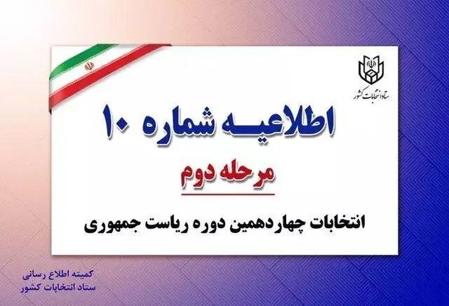 مدارک قابل قبول برای رای دادن در دور دوم انتخابات ریاست جمهوری