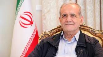 همراه مسعود پزشکیان در مراسم تحلیف که بود؟+ فیلم