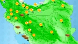 باران تابستانی در برخی مناطق کشور /افزایش نسبی دما تا دوشنبه