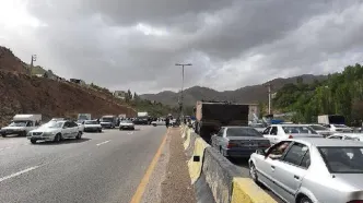 جاده کندوان به سمت تهران یکطرفه شد