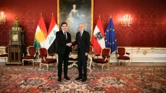 دیدار رئیس اقلیم کردستان عراق و رئیس‌جمهور اتریش