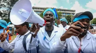 زنجیره اعتراضات پزشکان و کادر درمان در جنوب قاره آفریقا