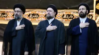 برادران سیدحسن خمینی در یک مراسم خاص و در یک قاب + ببینید