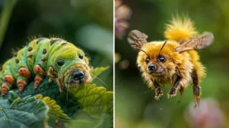 دنیای حشرات و حیوانات با چهره سگ‌ها/ عکس