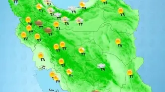 رگبار و باد شدید در استان های شمالی | امروز و فردا کدام استان ها بارانی  است؟ نقشه