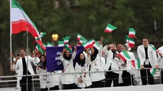 اولین تصویر از کاروان ایران در افتتاحیه المپیک