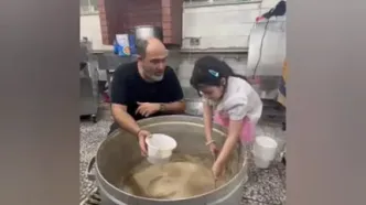 ویدیوی دیدنی از مهران غفوریان و دخترش در ایام محرم+ فیلم