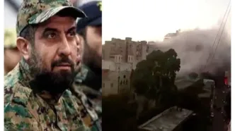 پیکر فواد شکر از زیر آوار ساختمانی خارج شد