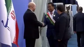 تصاویری از استقبال قالیباف از میهمانان خارجی مراسم تحلیف