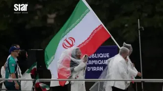 گزارش تصویری از ورزشکاران ایران در افتتاحیه المپیک پاریس