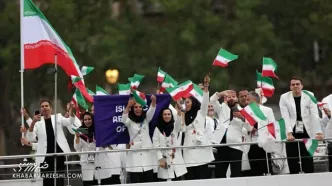 ویدیو| عبور کاروان ایران در مراسم رژه المپیک ۲۰۲۴ پاریس