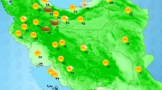 رگبار باران در برخی مناطق کشور