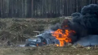 سقوط بالگرد ارتش روسیه در جنوب مسکو/ سرنشین‌ها کشته شدند