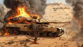 گردان‌های القسام تانک و خودروی زرهی اسرائیلی را منهدم کرد+ فیلم