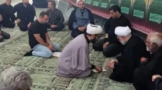 گفت‌وگوی بدون واسطه رئیس دستگاه قضا با مردم در یکی از مساجد