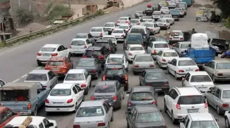 مسافران بخوانند/ترافیک سنگین در محور کرج- چالوس