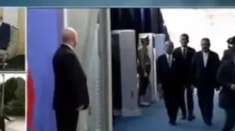 استقبال قالیباف از مهمانان مراسم تحلیف/فیلم