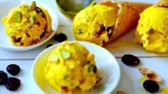 طرز تهیه بستنی کیم زعفرانی| خیلی خوشمزه س!