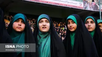 تصاویر: اجتماع دختران انقلاب در ورزشگاه آزادی