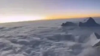 (ویدئو) تصاویری شگفت انگیز از منظره طلوع آفتاب از اورست