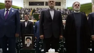 جای خالی شهید رئیسی در مراسم تحلیف