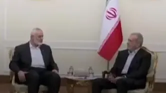 ببینید | ویدئویی از آخرین حضور اسماعیل هنیه در مراسم تحلیف مسعود پزشکیان