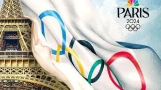 نماد بازی‌های المپیک پاریس در قایق+فیلم