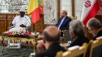 دیدار میهمانان مراسم تحلیف رئیس جمهور با قالیباف
