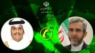 رایزنی وزیر خارجه قطر با باقری پس از پایان مذاکرات دوحه