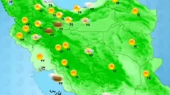 باد و باران در شمال کشور | آسمان کدام استان ها آخر هفته بارانی است؟ + نقشه