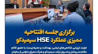 برگزاری جلسه افتتاحیه ممیزی عملکرد HSE سیمیدکو