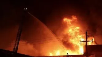 آتش‌سوزی در محدوده نمایشگاه بین‌المللی تهران/ ویدئو