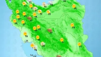 بارش پراکنده در شمال و رگبار در جنوب کشور