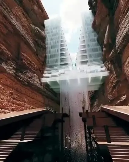 پروژه جدید بن‌سلمان؛ هتل "Ice-Cube" در تنگه طیب ال‌اسم عربستان