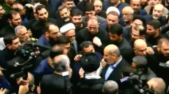 گفتگوی عربی رهبر انقلاب با پسر شهید اسماعیل هنیه +عکس