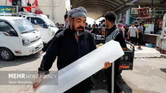 تصاویر: پیاده‌روی اربعین در گرمای ۴۷ درجه