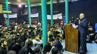 گردهمایی سالانهٔ طلاب عصر انقلاب با سخنرانی محمدباقر قالیباف