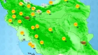 کاهش نسبی دما در غالب مناطق کشور | امروز هوای کدام استان ها بارانی است؟ + نقشه