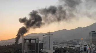 ببینید | اولین تصاویری از آتش‌سوزی در محدوده نمایشگاه بین‌المللی تهران