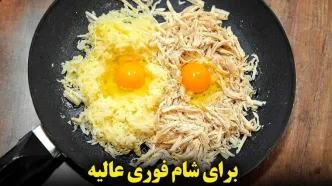 (ویدئو) طرز تهیه کتلت با نصف سینه مرغ و 2 عدد تخم مرغ