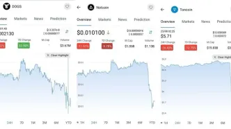 سقوط قیمت داگز، نات‌کوین و TON پس از انتشار خبر دستگیری مالک ‎تلگرام