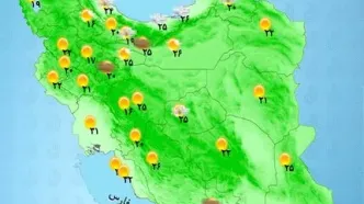 رگبار و رعدوبرق در مناطق شمالی و مرکزی / امروز و فردا کدام استان ها بارانی خواهد بود؟ + نقشه